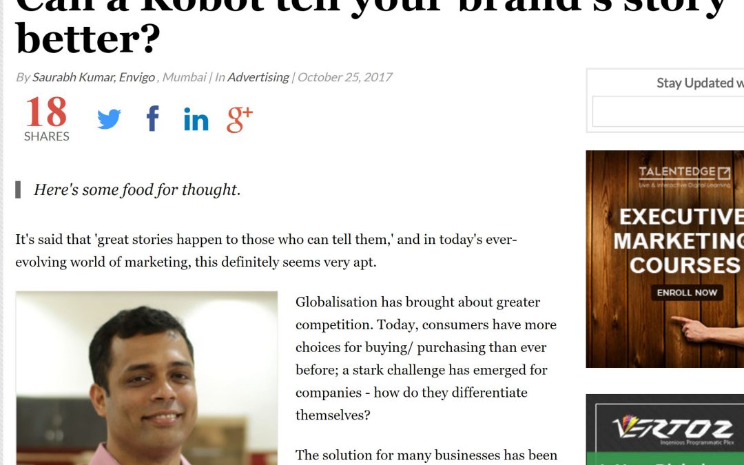 Can a Robot tell your brand’s story better?